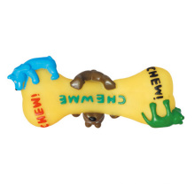 Dog Toy of Vinyl Bone with Dog for Dog